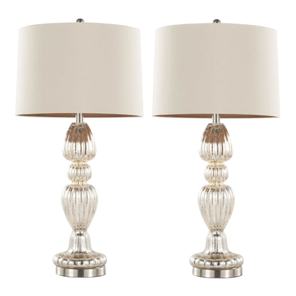 Majestic Office Furniture 30" Glass Table Lamp - Set of 2