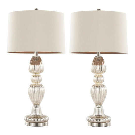 Majestic Office Furniture 30" Glass Table Lamp - Set of 2