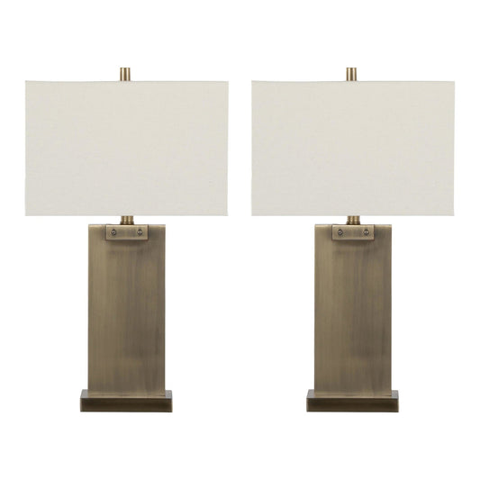 Majestic Office Furniture 26" Metal Table Lamp - Set of 2