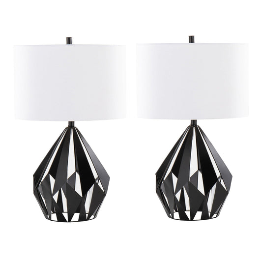 Majestic Office Furniture Tri 28" Metal Table Lamp - Set of 2