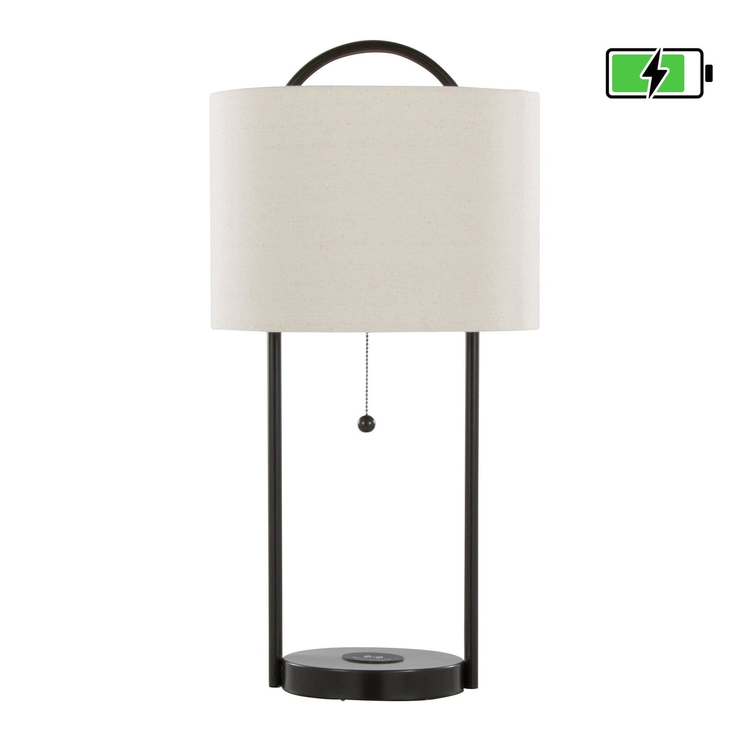 Majestic Office Furniture 28" Metal Table Lamp with Wireless Charging - Set of 2