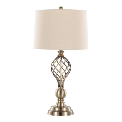 Majestic Office Furniture Twist 29" Metal Table Lamp - Set of 2