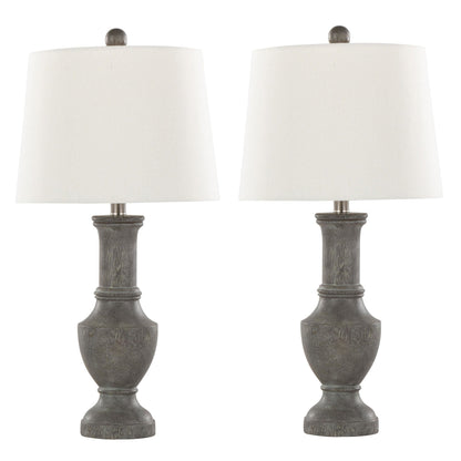 Majestic Office Furniture 26" Polyresin Table Lamp - Set of 2