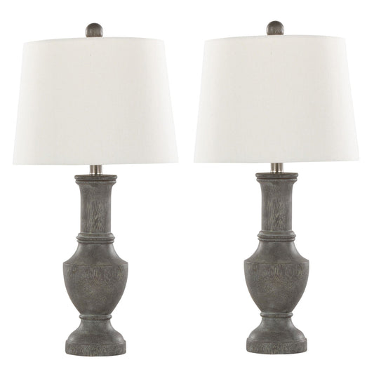 Majestic Office Furniture 26" Polyresin Table Lamp - Set of 2