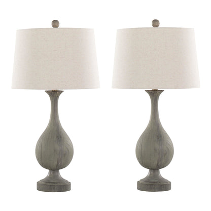 Majestic Office Furniture Poly 29" Polyresin Table Lamp - Set of 2