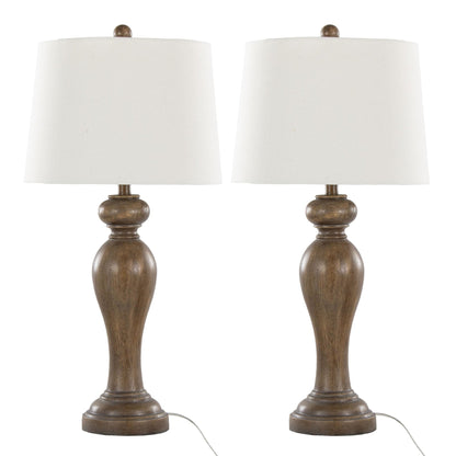 Majestic Office Furniture 31" Polyresin Table Lamp - Set of 2