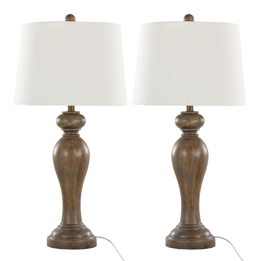 Majestic Office Furniture 31" Polyresin Table Lamp - Set of 2