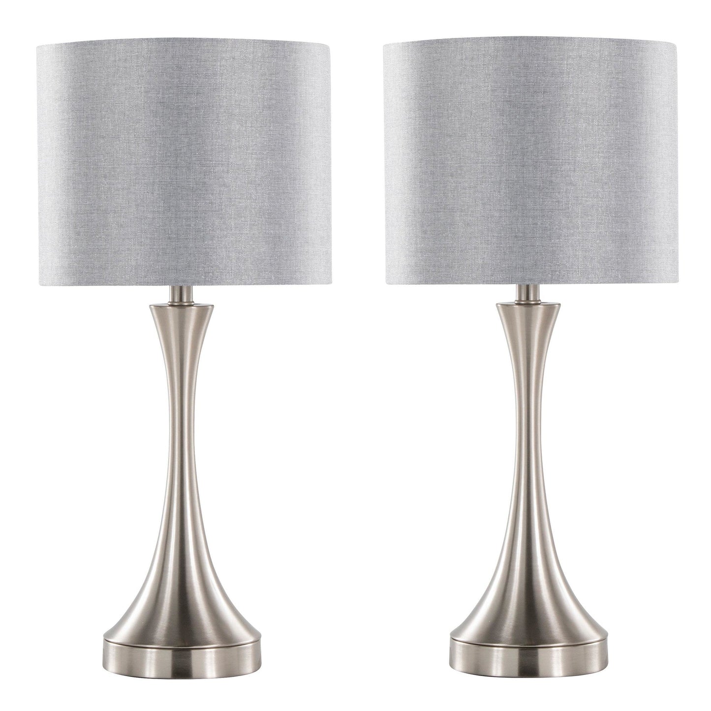 Majestic Office Furniture 25" Metal Table Lamp with Usb - Set of 2