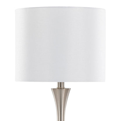 Majestic Office Furniture 25" Metal Table Lamp with Usb - Set of 2