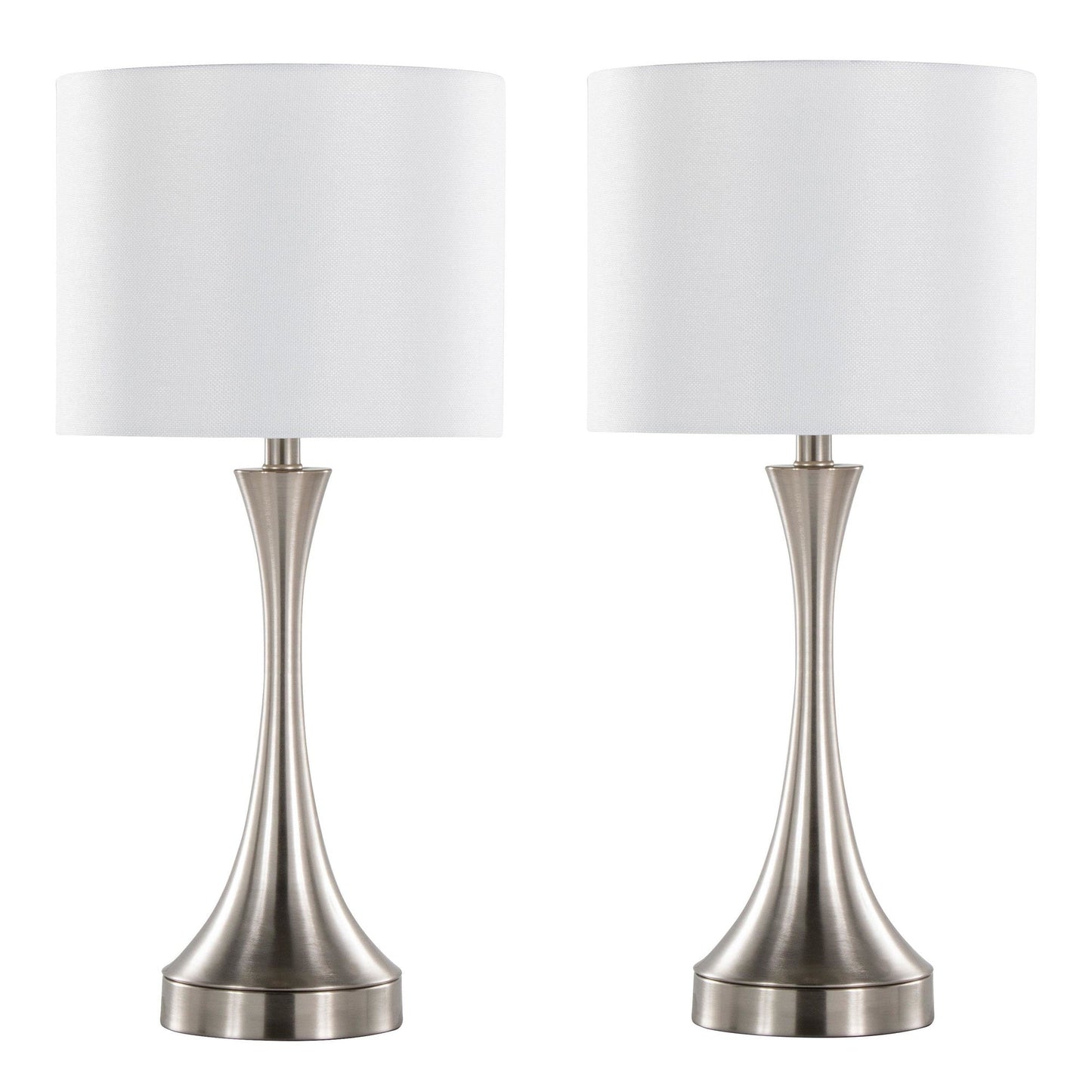 Majestic Office Furniture 25" Metal Table Lamp with Usb - Set of 2