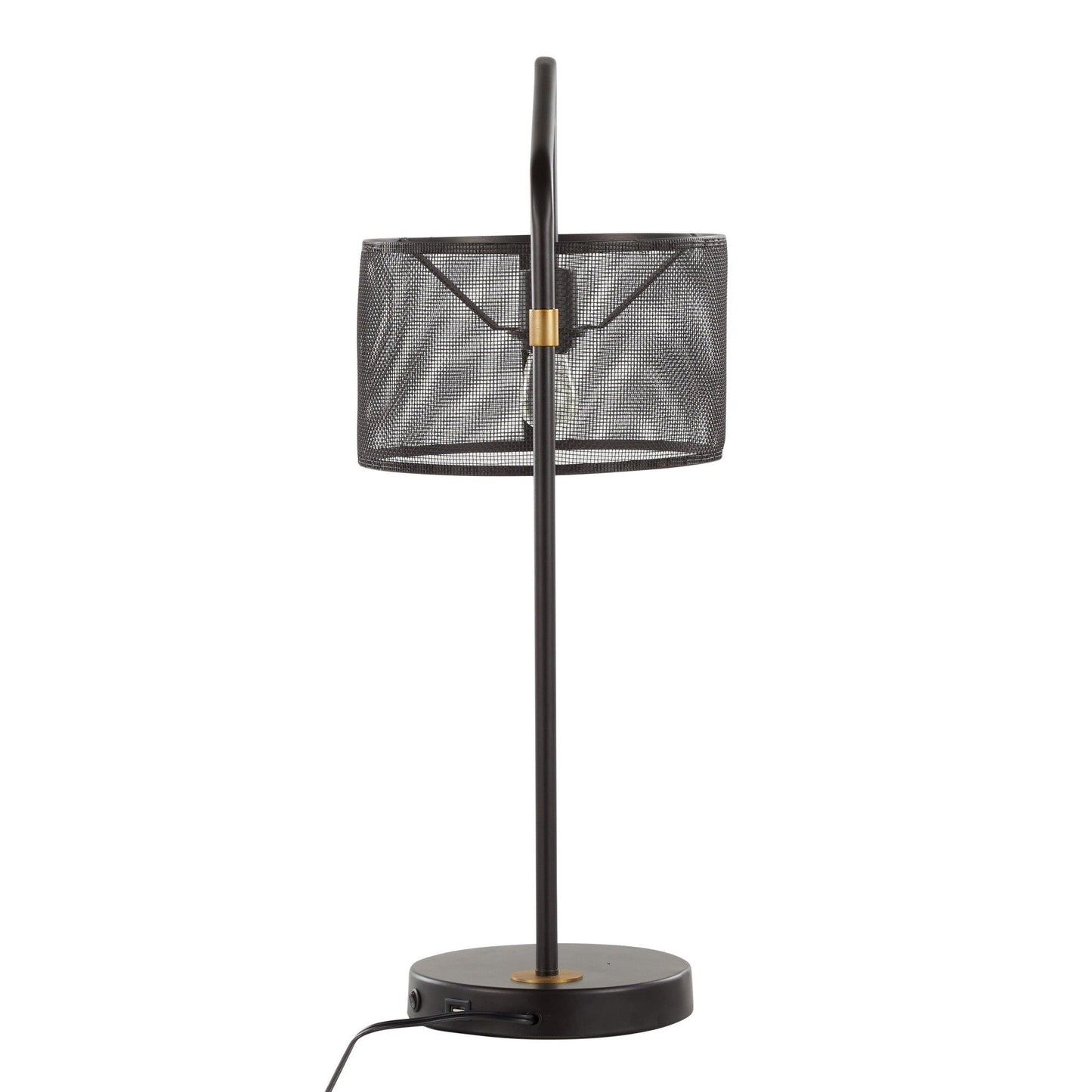 Majestic Office Furniture Mesh 27" Metal Task Lamp with Usb - Set of 2