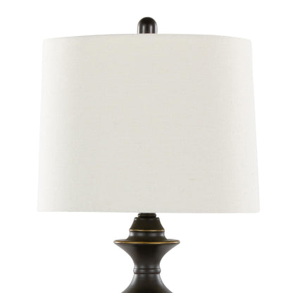 Majestic Office Furniture 29" Metal Table Lamp with Usb - Set of 2