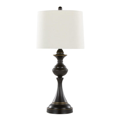 Majestic Office Furniture 29" Metal Table Lamp with Usb - Set of 2