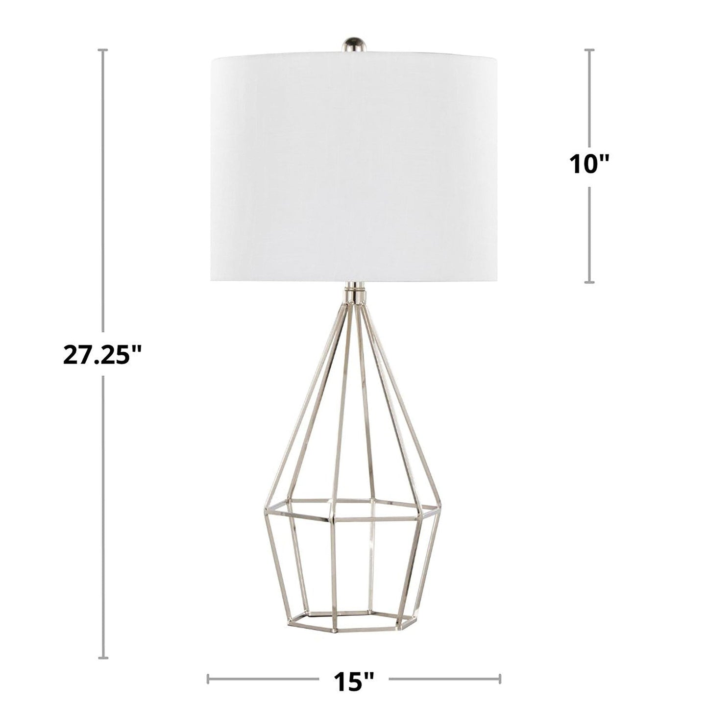 Majestic Office Furniture 27" Metal Table Lamp - Set of 2