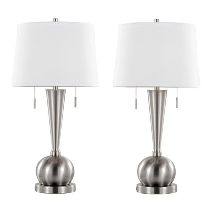 Majestic Office Furniture 30" Metal Table Lamp with Usb - Set of 2