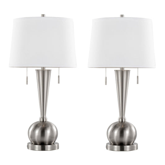 Majestic Office Furniture 30" Metal Table Lamp with Usb - Set of 2