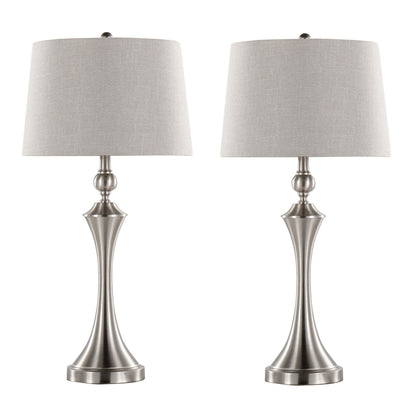 Majestic Office Furniture 30" Metal Table Lamp with Usb - Set of 2
