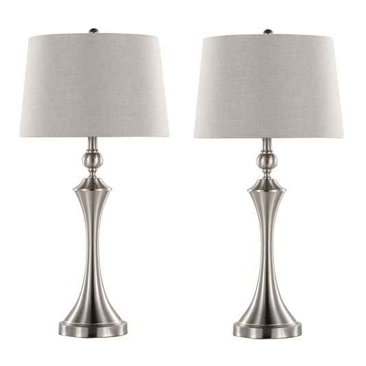 Majestic Office Furniture 30" Metal Table Lamp with Usb - Set of 2