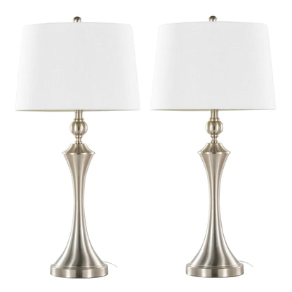 Majestic Office Furniture 30" Metal Table Lamp with Usb - Set of 2