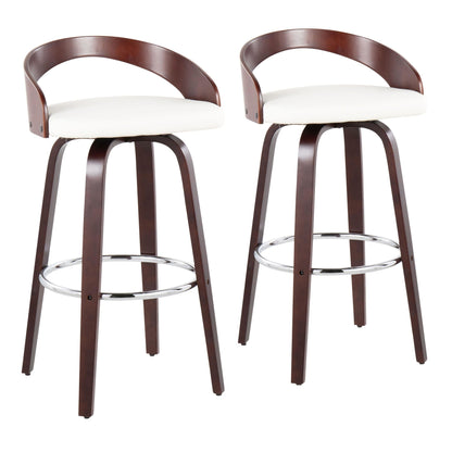 Majestic Office Furniture 30" Fixed-Height Barstool - Set of 2