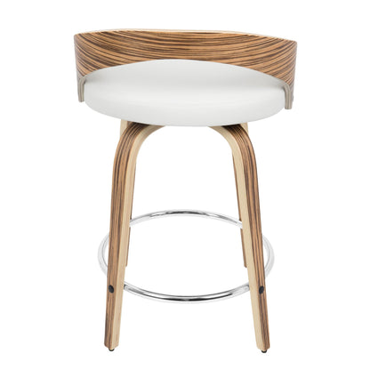 Majestic Office Furniture 24" Fixed-Height Counter Stool - Set of 2