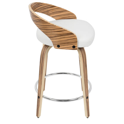 Majestic Office Furniture 24" Fixed-Height Counter Stool - Set of 2