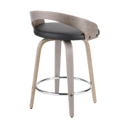 Majestic Office Furniture 24" Fixed-Height Counter Stool - Set of 2