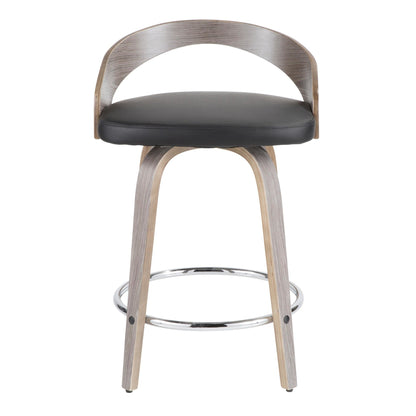 Majestic Office Furniture 24" Fixed-Height Counter Stool - Set of 2