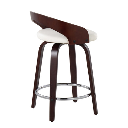 Majestic Office Furniture 24" Fixed-Height Counter Stool - Set of 2