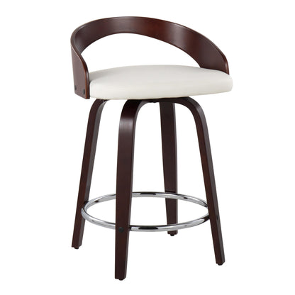 Majestic Office Furniture 24" Fixed-Height Counter Stool - Set of 2