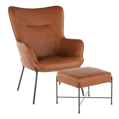 Lumisource Izzy Lounge Chair + Ottoman Set