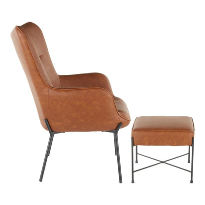Lumisource Izzy Lounge Chair + Ottoman Set