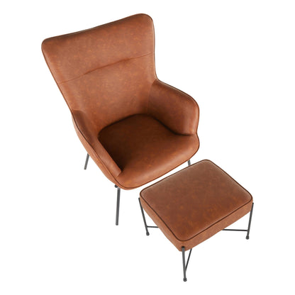 Lumisource Izzy Lounge Chair + Ottoman Set