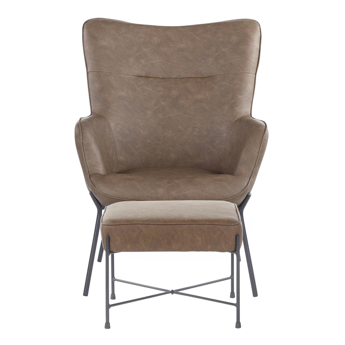 Lumisource Izzy Lounge Chair + Ottoman Set