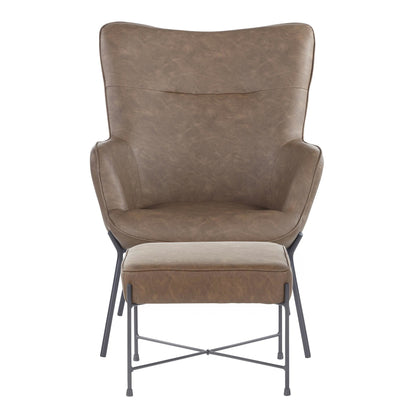 Lumisource Izzy Lounge Chair + Ottoman Set
