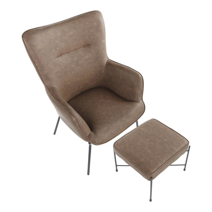 Lumisource Izzy Lounge Chair + Ottoman Set