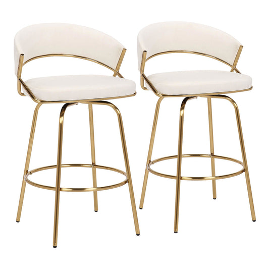 Majestic Office Furniture 26" Fixed-Height Counter Stool - Set of 2