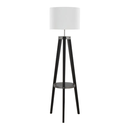 Majestic Office Furniture Shelf 59" Wood Floor Lamp