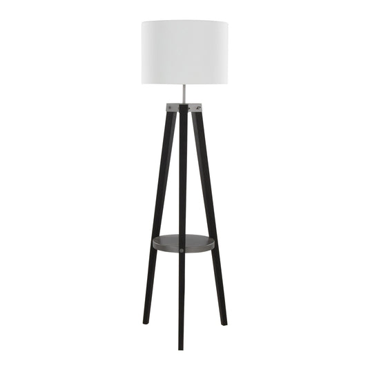 Majestic Office Furniture Shelf 59" Wood Floor Lamp