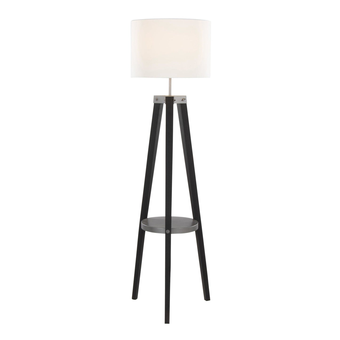 Majestic Office Furniture Shelf 59" Wood Floor Lamp