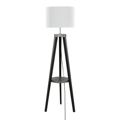 Majestic Office Furniture Shelf 59" Wood Floor Lamp