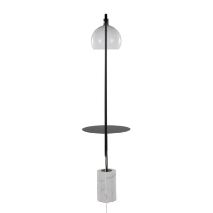 Majestic Office Furniture 66" Metal Floor Lamp with Side Table