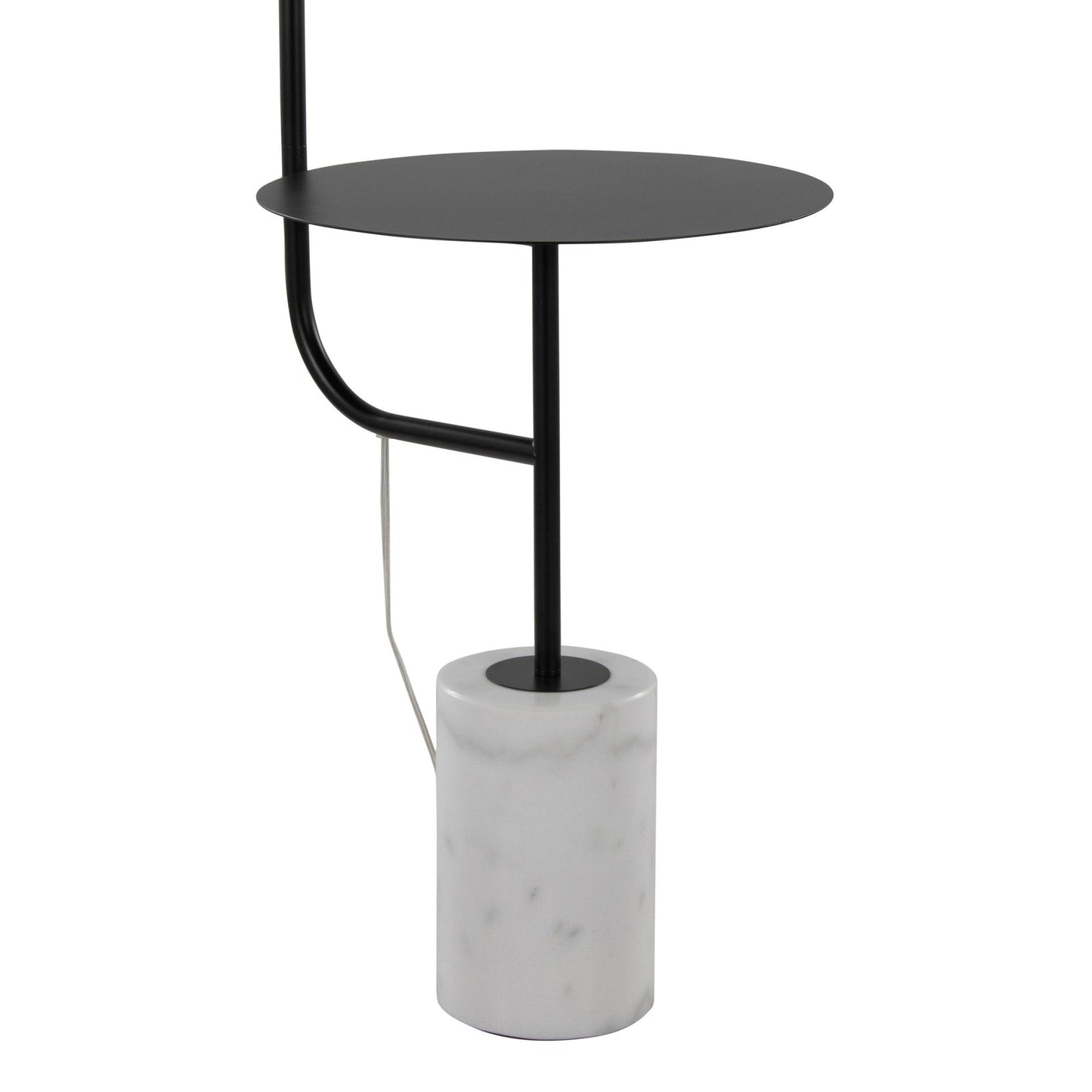 Majestic Office Furniture 66" Metal Floor Lamp with Side Table