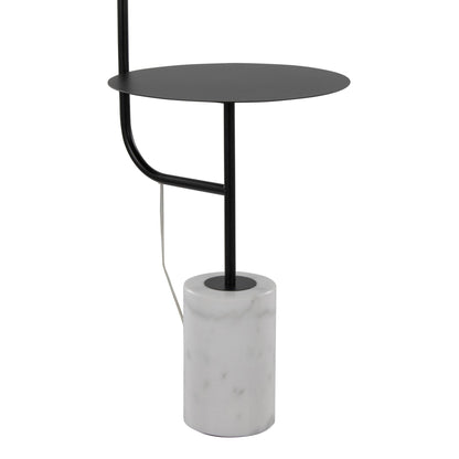 Majestic Office Furniture 66" Metal Floor Lamp with Side Table