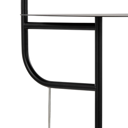 Majestic Office Furniture 66" Metal Floor Lamp with Side Table
