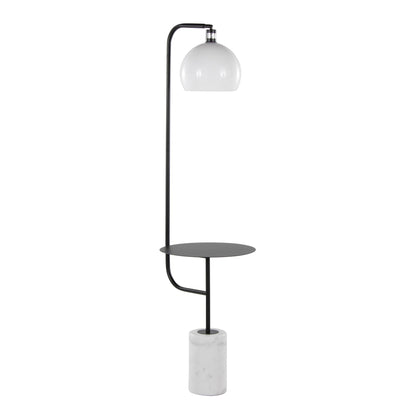 Majestic Office Furniture 66" Metal Floor Lamp with Side Table