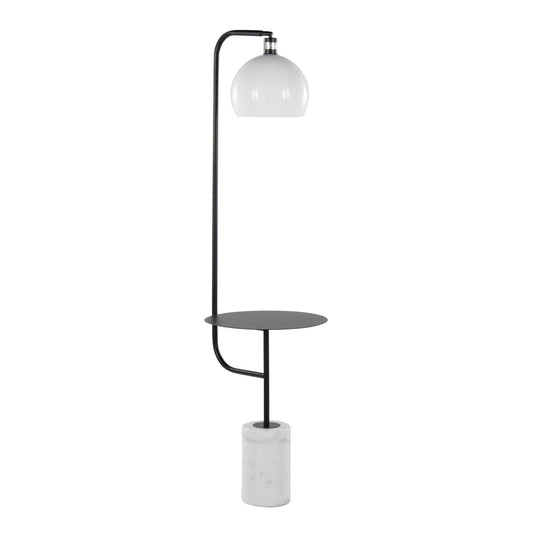 Majestic Office Furniture 66" Metal Floor Lamp with Side Table