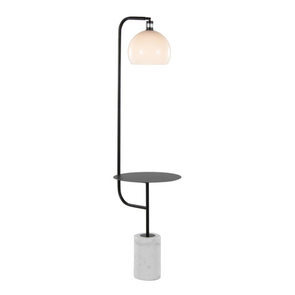 Majestic Office Furniture 66" Metal Floor Lamp with Side Table
