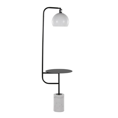 Majestic Office Furniture 66" Metal Floor Lamp with Side Table