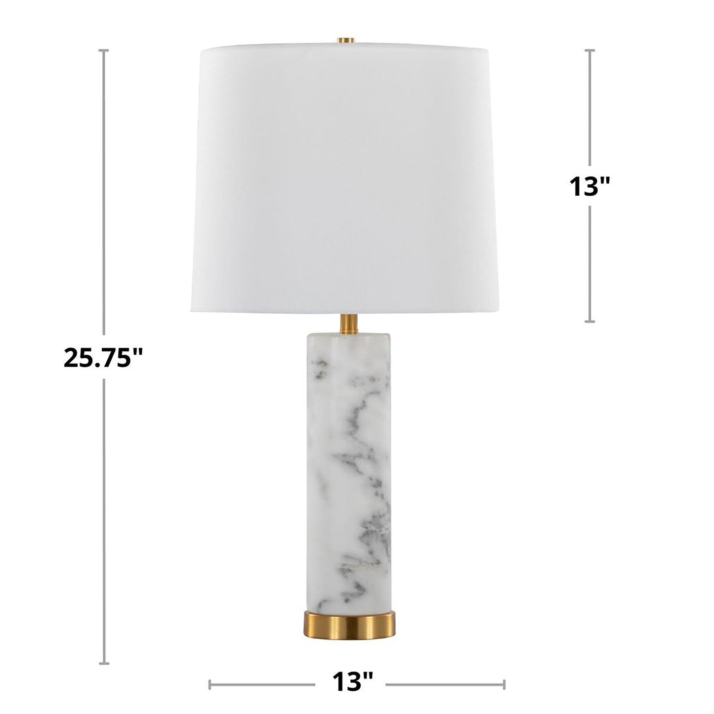 Lumisource Marbella 26" Marble Table Lamp - Set of 2